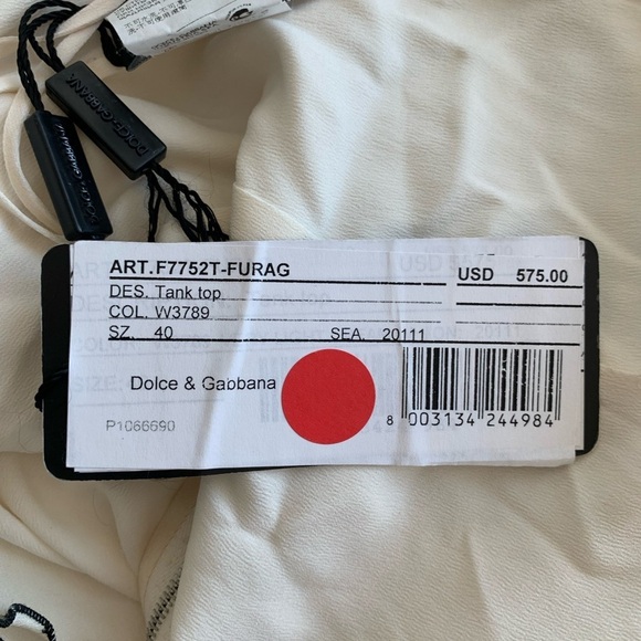 Dolce & Gabbana silk floral Top NWT - Picture 5 of 5